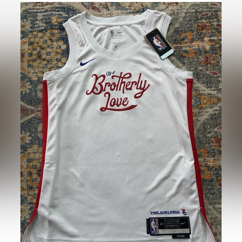 Nike NBA Philadelphia 76ers City Of Brotherly Love JamesHarden Jersey Size S